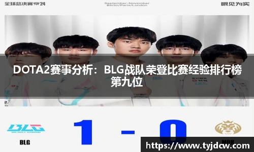 必赢电竞DOTA2赛事分析：BLG战队荣登比赛经验排行榜第九位